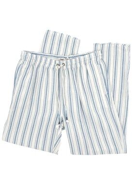 Faherty White and Blue Striped Pull-On Topanga Pants
